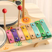 Early Educational Frog Multi-functional Drum Kit Children's Toys Improve Hands-on Ability Suitable For 3-6 Years Old Baby image 4
