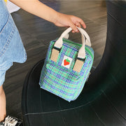 Kids Mini Checked Backpack – Cute Cartoon Rucksack image 2