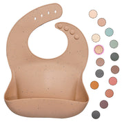 Soft Waterproof Silicone Baby Bib with Food Catcher, Baby Silicone Bib image 6