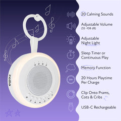 Zello Portable Baby Sleep Aid White Noise Machine
