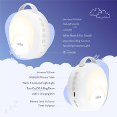 Zello Portable White Noise Machine