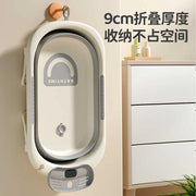 Foldable Baby Bath with Temperature Sensor – Portable New-born Bathtub image 5