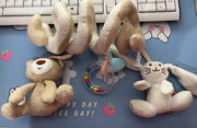 Infant Toddler Rattles Toys for Baby Stroller Crib Soft Rabbit Bear Style Pram Hanging Toys Plush Appease Doll Bed Accessories image 11