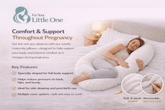 9 Ft Full Body Support Pillow with Removable Gray Cover