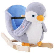 HOMCOM Penguin Rocking Toy with Music – 18+ Months image 1