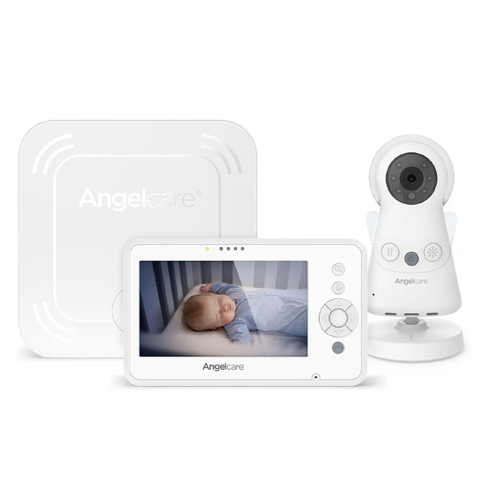 Baby video monitor kit with parent unit, camera, and charging base dock