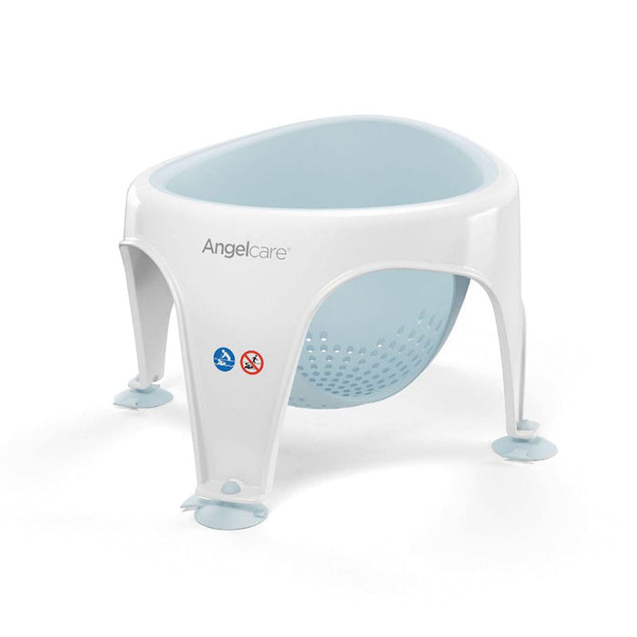 Angelcare soft-touch bath seat with aqua anti-slip insert and suction feet