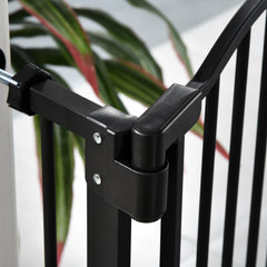 PawHut Pressure Fit Baby Safety Gate – 74–80cm, Black