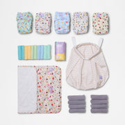 The Newborn Reusable Nappy Starter Bundle in Garden Party image 1
