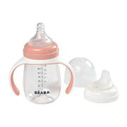 Béaba 2 In1 Learning Bottle Pink 210ml image 1