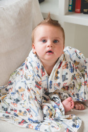 Copper Pearl Knitted Swaddle Blanket Diesel image 5