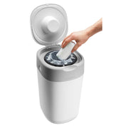 Tommee Tippee Twist & Click Nappy Disposal Tub – White image 5