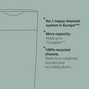 Tommee Tippee Twist & Click XL Nappy Disposal Bin image 5