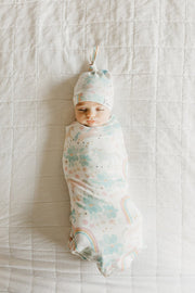 Copper Pearl Knitted Swaddle Blanket Whimsy image 2
