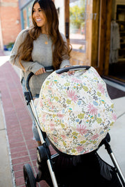 Copper Pearl Nursing & Car Seat Cover Olive image 9