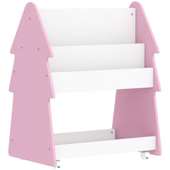 AIYAPLAY Kids Bookshelf & Toy Storage Unit – Pink
