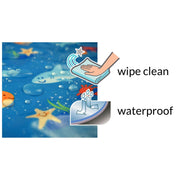 Wipeezee Splash Mat - Turquoise Blue Sea Creatures image 4