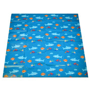 Wipeezee Splash Mat - Turquoise Blue Sea Creatures image 9