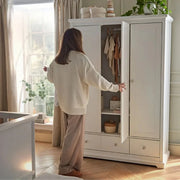 CuddleCo Beaumont Triple Wardrobe - White image 3