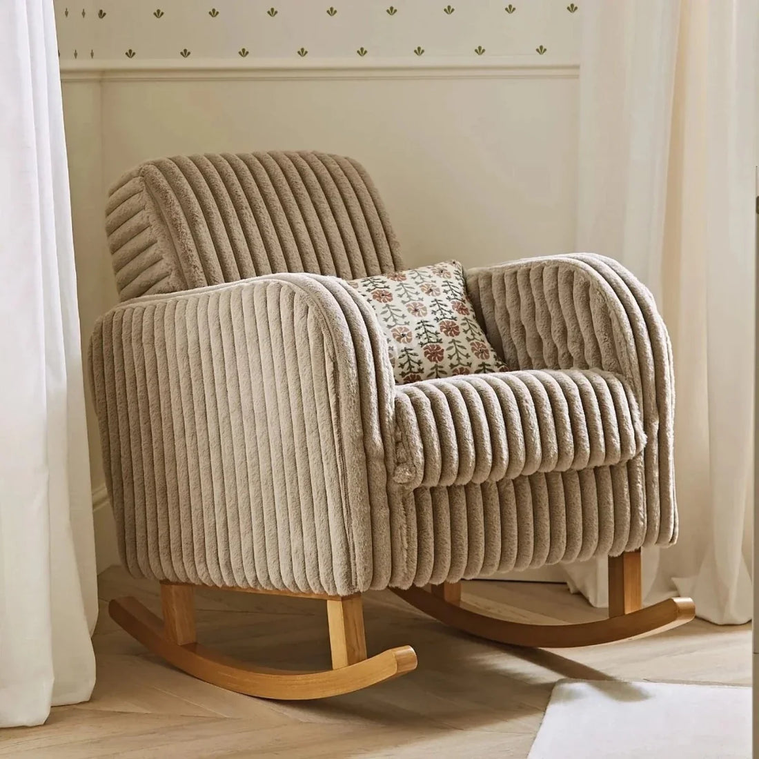 CuddleCo Etta Nursing Chair - Faux Fur Mink