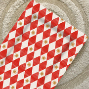 Standard Changing Mat - Red Harlequin image 1