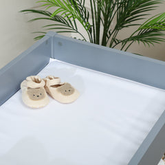 AIYAPLAY Baby Changing Unit with 4 Storage Drawers & Changing Mat – Grey