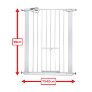 Callowesse Akita Extra Tall Baby & Pet Gate – White image 3