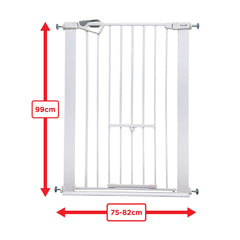 Callowesse Akita Extra Tall Baby & Pet Gate – White