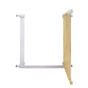 Wood & Metal Pressure Fit Baby & Toddler Door & Stair Safety Gate | 76-83cm x H77cm - White image 3