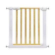 Wood & Metal Pressure Fit Baby & Toddler Door & Stair Safety Gate | 76-83cm x H77cm - White