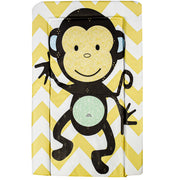 Callowesse Soft Foam Baby Changing Mat - Monkey Chevron image 1