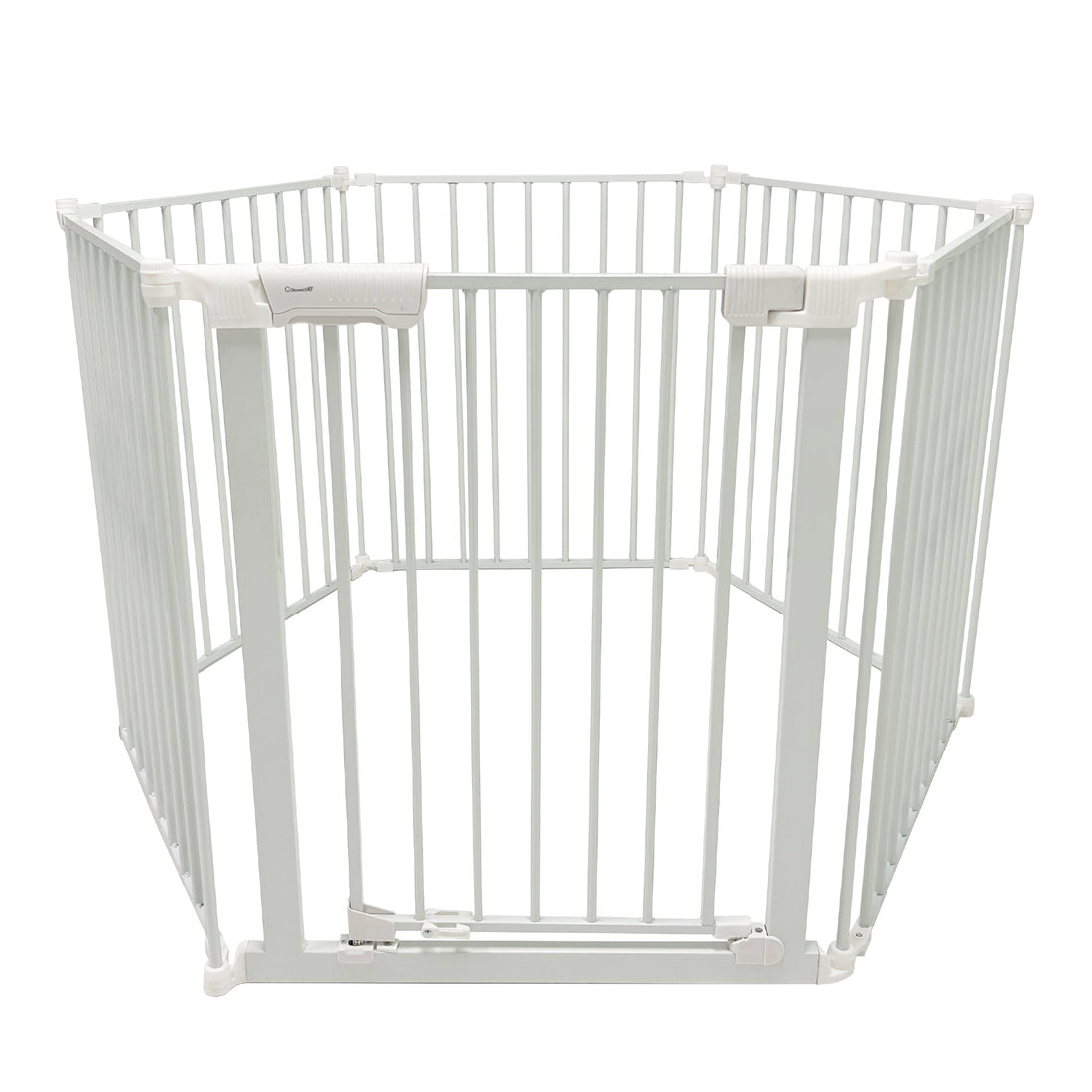 XL Extendable Hexagonal Playpen, Fireguard and Room Divider - White