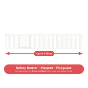 XL Extendable Hexagonal Playpen, Fireguard and Room Divider - White image 4