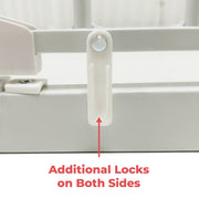 XL Extendable Hexagonal Playpen, Fireguard and Room Divider - White image 7