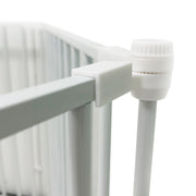 XL Extendable Hexagonal Playpen, Fireguard and Room Divider - White image 8