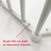 XL Extendable Hexagonal Playpen, Fireguard and Room Divider - White image 9