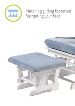 Chatsworth Glider Chair with Footstool