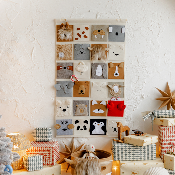 Woodland Felt Advent Calendar & Wall Organizer