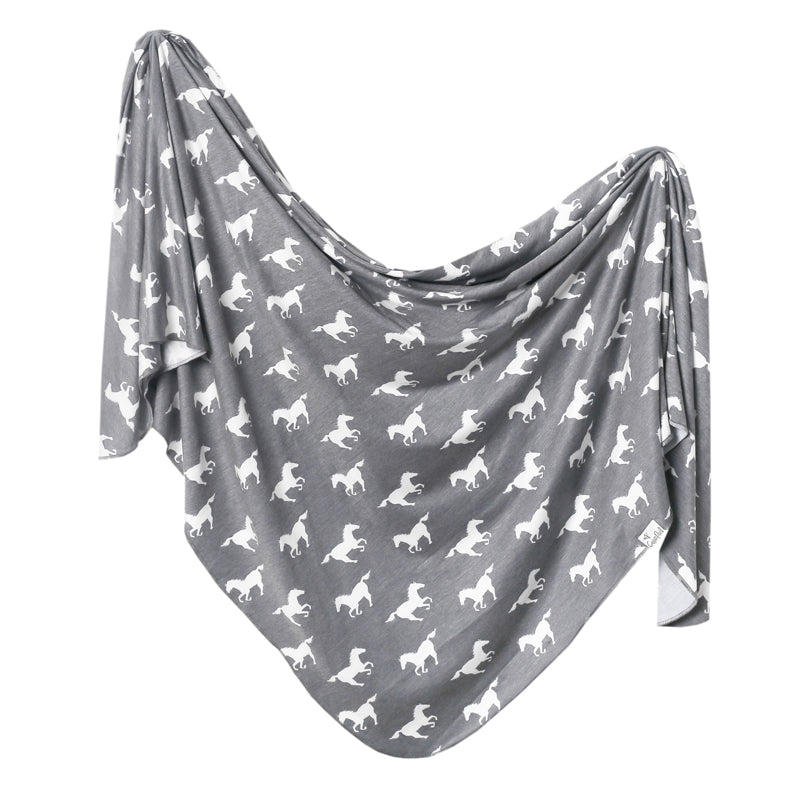 Copper Pearl Knitted Swaddle Blanket Colt