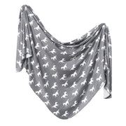 Copper Pearl Knitted Swaddle Blanket Colt image 1