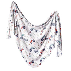Copper Pearl Knitted Swaddle Blanket Jo