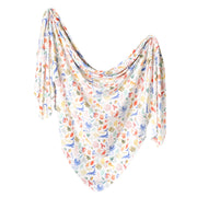 Copper Pearl Knitted Swaddle Blanket – Nautical image 1