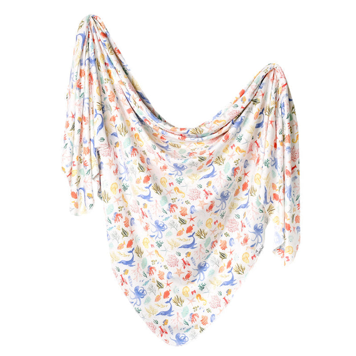 Copper Pearl Knitted Swaddle Blanket – Nautical