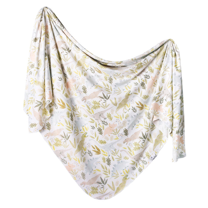 Copper Pearl Knitted Swaddle Blanket Rex