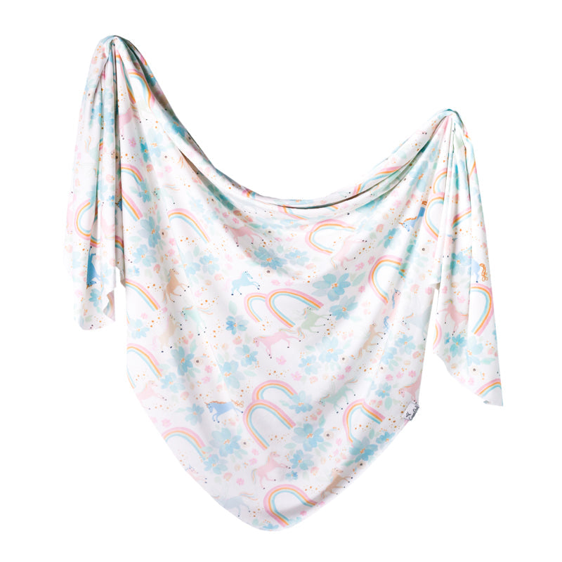 Copper Pearl Knitted Swaddle Blanket Whimsy