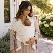 Organic Baby Wrap Carrier - Cream image 1