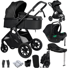 Cruise 3 In 1 Travel System With Car Seat And ISOFIX Base - Eclipse Black (Free Cupholder / Seat Liner Included!)