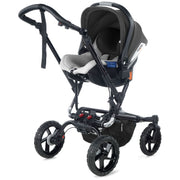 Jané Crosswalk-R All-Terrain Travel System with Carrycot & Koos iSize R1, Tech Mouse / Black Grey image 3