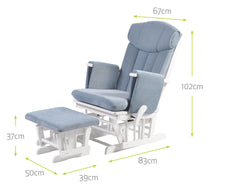 Chatsworth Glider Chair with Footstool