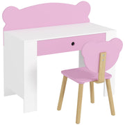 AIYAPLAY Kids Desk & Chair Set with Drawer – Pink image 9